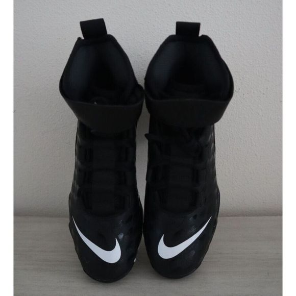 Nike BV0151 001 Men's Sz 7 W Black Force Savage Shark 2 Mid Football Cleats - Picture 10 of 10